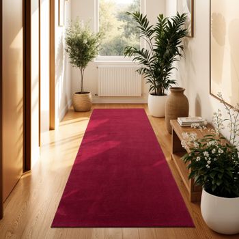 Alfombra Calissa rojo 80x300 cm