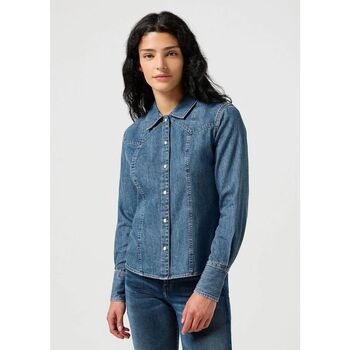Wrangler Cazadora vaquera 112356476-FADED BLUE para mujer