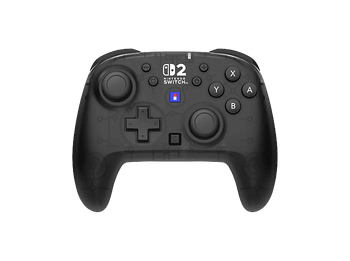 Mando Nintendo Switch 2 - Hori Horipad Turbo, Compatible con 2, Inalámbrica, Palancas analógicas TMR, Función 10h, Negro