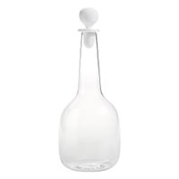 botella zafferano en vidrio borosilicato blanco hecha a mano
