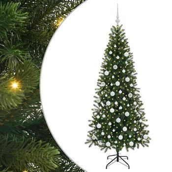 Árbol De Navidad Artificial Verde 180 Cm Pe Y Pvc Vidaxl