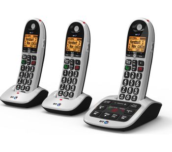 BT 4600 Cordless Phone with Answering Machine - Triple Handsets