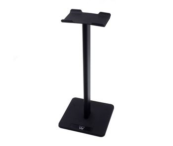 Soporte auriculares ewent negro dorado pvc
