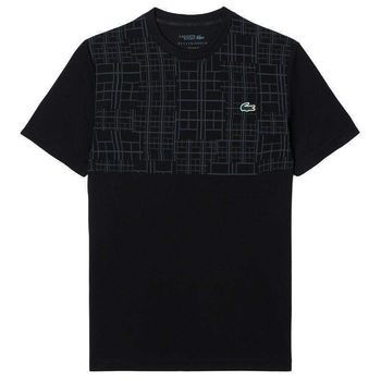 Camiseta Lacoste Novak Djokovic Ultra Dry Negro