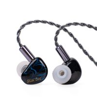 linsoul kiwi ears cadenza controlador dinamico de berlilio de 10mm iem 3d impreso con enchufe intercambiable desmontable 078 2pin 35mm iem cable para musicoazul