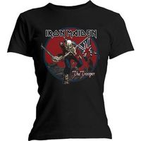 iron maiden camiseta manga larga trooper red sky para mujer