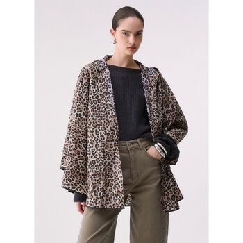 Liu Jo Abrigo Poncho packable animal para mujer