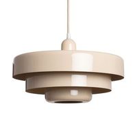 lampara colgante metal noa  beige o35 cm