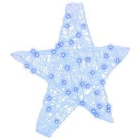 estrella 3d 50 led azul 55 x 535 x 10 cm acrilico vidaxl