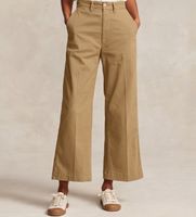polo ralph lauren para mujer 211873988001 pantalon chino wide leg marron 40 casual algodon