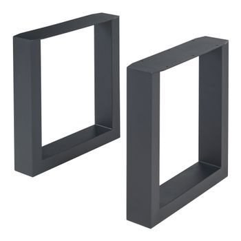 Set De 2 Patas De Mesa Makers 43x40 Cm - Negro [en.casa]