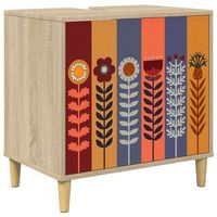 mueble de cuarto de bano essen sonoma 60 x 40 x 60 cm vidaxl