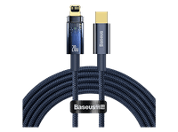 cable usb-c a lightning - baseus explorer lightning 2m 20w apagado automatico carga ultrarrapida azul