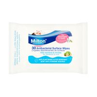 milton antibacterial surface wipes