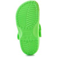 crocs sandalias classic neon highlighter clog k 209570-3wa green slime para nina