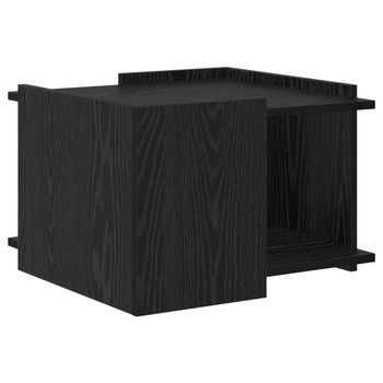 Mesa De Centro 50,5x50x33 Cm Madera - Negro