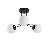 plafon de techo marga negro 3 luces