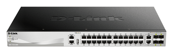 SWITCH GESTIONABLE L3 D-LINK STACKABLE DGS-3130-30TS/E 24P GIGA + 2P 10G + 4P 10G SFP+