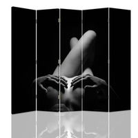 biombo artistic nude - separador de ambientes cm 180x180 5 paneles