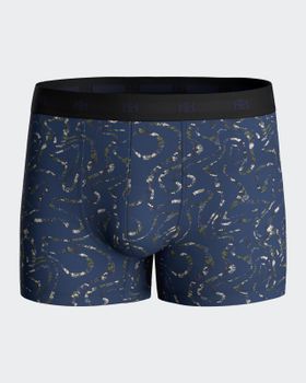Boxer de punto de hombre estampado en algodón
