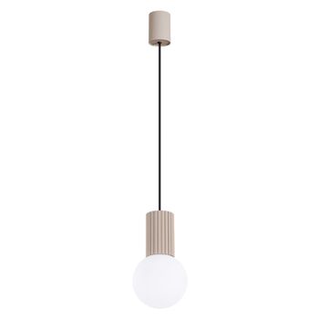 Lámpara de techo gris pardo aluminio/vidrio