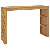 mesa consola madera maciza de teca 110x35x75 cm