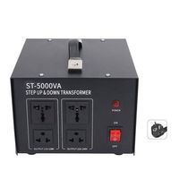 transformador de tension ajustable de 5000w conversor step up buck con fusible de 20a para fuente de alimentacion enchufe europeo
