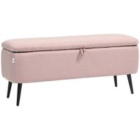 banco de almacenaje 101x385x445 cm rosa