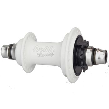 Profile Elite Rear Female Cassette Hub - LHD White / LHD
