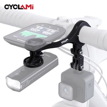 CYCLAMI Soporte para ordenador de bicicleta, montaje para Gopro cámara,Soporte de faro,M5 M6 Compatible con GARMIN XOSS IGPSPORT GEOID Coospo, M6W Compatible con Bryton Wahoo, Para