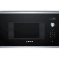 bosch serie 6 bfl524ms0 microondas integrable con 20l 800w negroinox