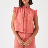 seventy  mochi dear pablo denim waistcoat - l