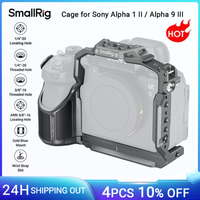 jaula smallrig a9 iii para sony alpha 1 ii  alpha 9 iii con riel hawklock h21 nato placa de liberacion rapida arca-swiss integrada-5187