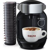 bosch tas7002gb caddy hot drinks machine - black  chrome black