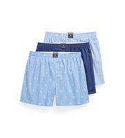 polo ralph lauren para hombre 714830273049 set de 3 boxers de algodon azul s casual marino