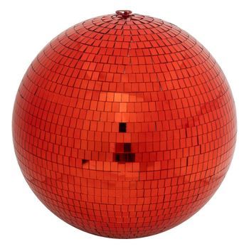 Susp Disco Ball Rojo D40