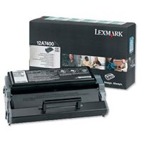 lexmark 12a7400 original black standard capacity toner cartridge
