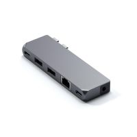 base para portatil satechi pro hub mini usb-c gris con ethernet y usb4