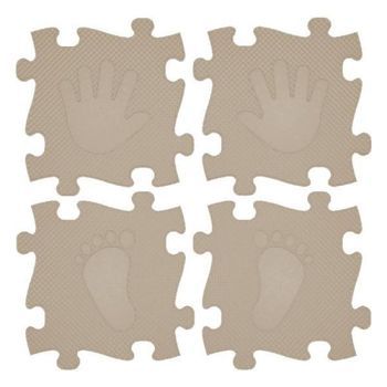Promo Floor Mat 16 Pieces Magic Set Beige Mfk-044-3