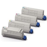 original multipack oki mc770dn printer toner cartridges 4 pack -45396304
