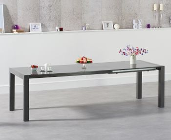 Joseph Extending Dark Grey High Gloss Dining Table