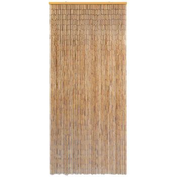 Cortina De Bambú Para Puerta Contra Insectos 90x220 Cm