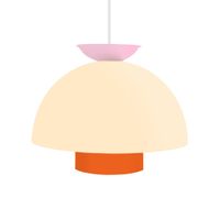 lampara de suspension  irregular metal beige pantalla beige