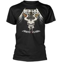 metallica tops y camisetas forty years para mujer