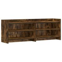 mueble de tv 135 x 33 x 47 cm roble ahumado vidaxl