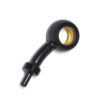 Tornillo banjo racor 10mm Allegri 25° lado acero negro