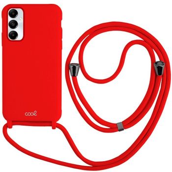 Cool Funda Cordón Liso Roja para Samsung A057 Galaxy A05s