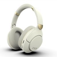 auriculares inca ibk-503b inalambricos bluetooth para llamadas y musica con microfono blanco