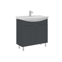 mueble para lavabo  - 80 x 50 x 83 cm - antracita mate