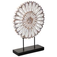 figura decoracion de poliresina blanca 295x9x40
